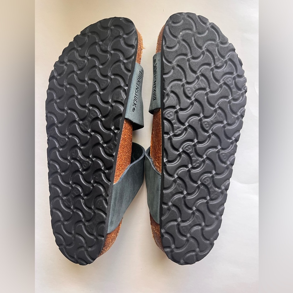 Birkenstock Triple Strap Sandals in Blue Green - Picture 3 of 7